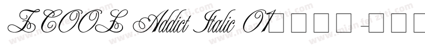 ZCOOL Addict Italic 01英文字体字体转换